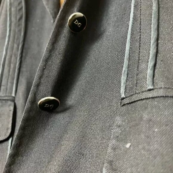 VTG Dolce & Gabbana Woman’s Blazer Jacket Black W/ Leopard Print Lining US SM - Picture 6 of 6